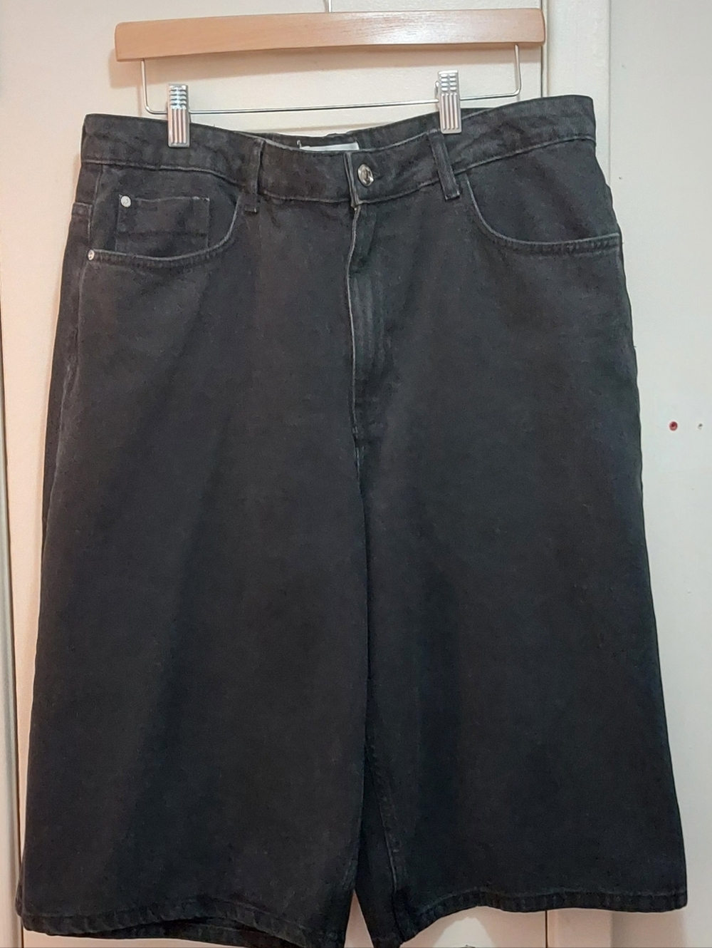 Zara Black Denim Burmuda Shorts